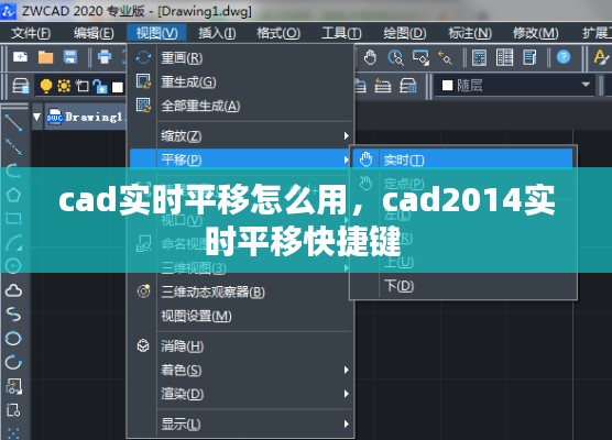 cad實時平移怎么用，cad2014實時平移快捷鍵 