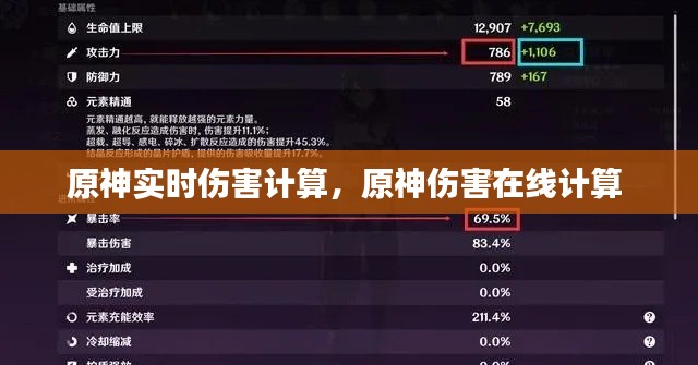 原神實時傷害計算，原神傷害在線計算 
