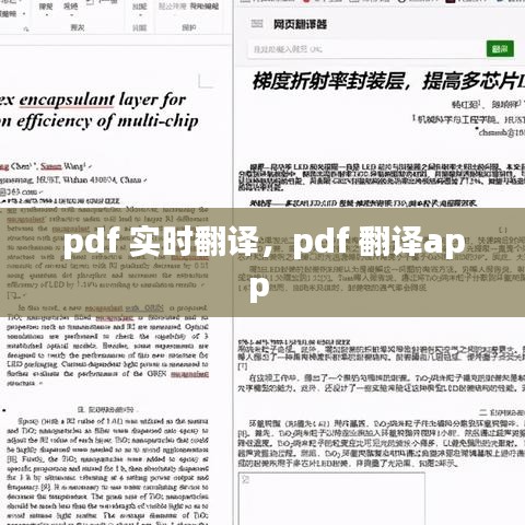 pdf 實時翻譯，pdf 翻譯app 