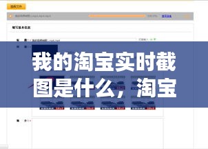 我的淘寶實(shí)時(shí)截圖是什么，淘寶 截圖 