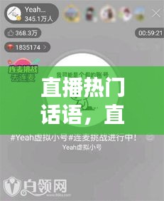 直播熱門話語，直播話語大全 
